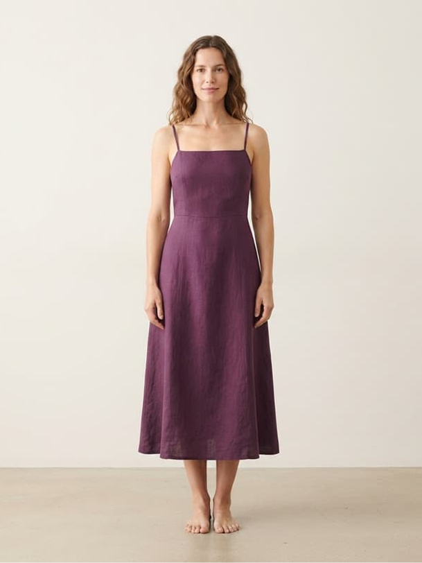 Vestido Midi Linho Ravena